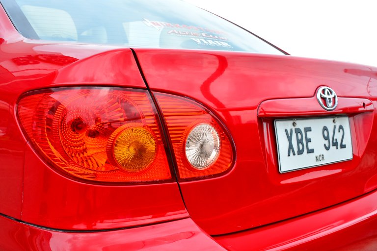 Toyota corolla at an Auto Moto Show