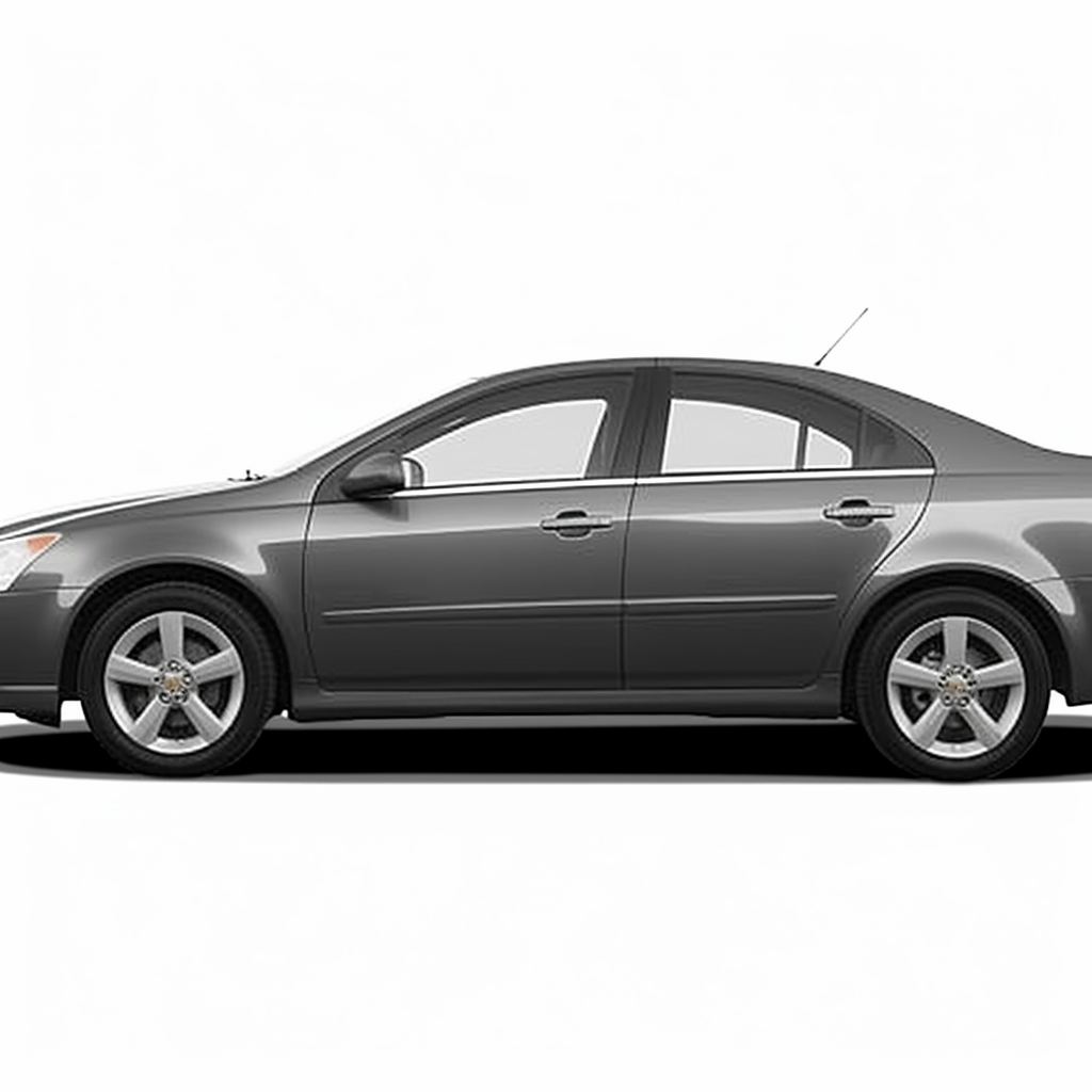 2005 Pontiac G6 against a a white background. Generated by AI