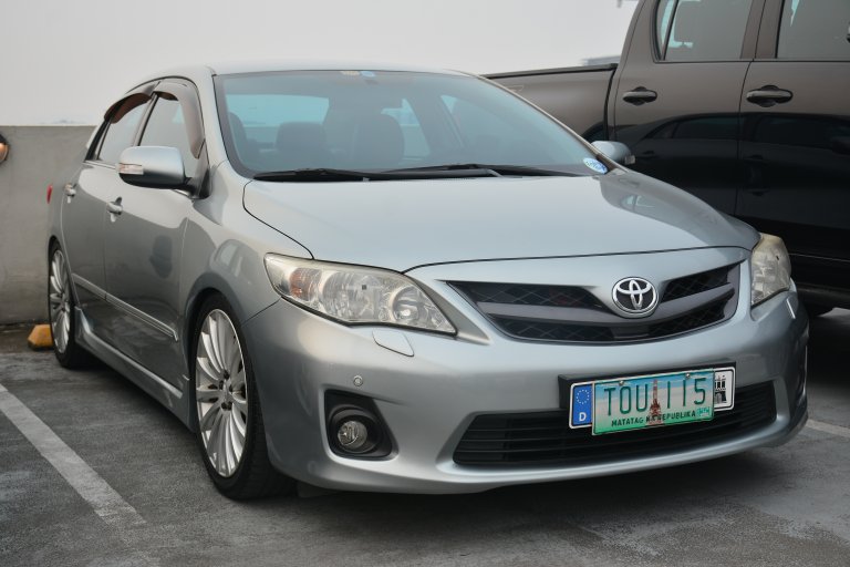 2012 Toyota Corolla display at a car meet