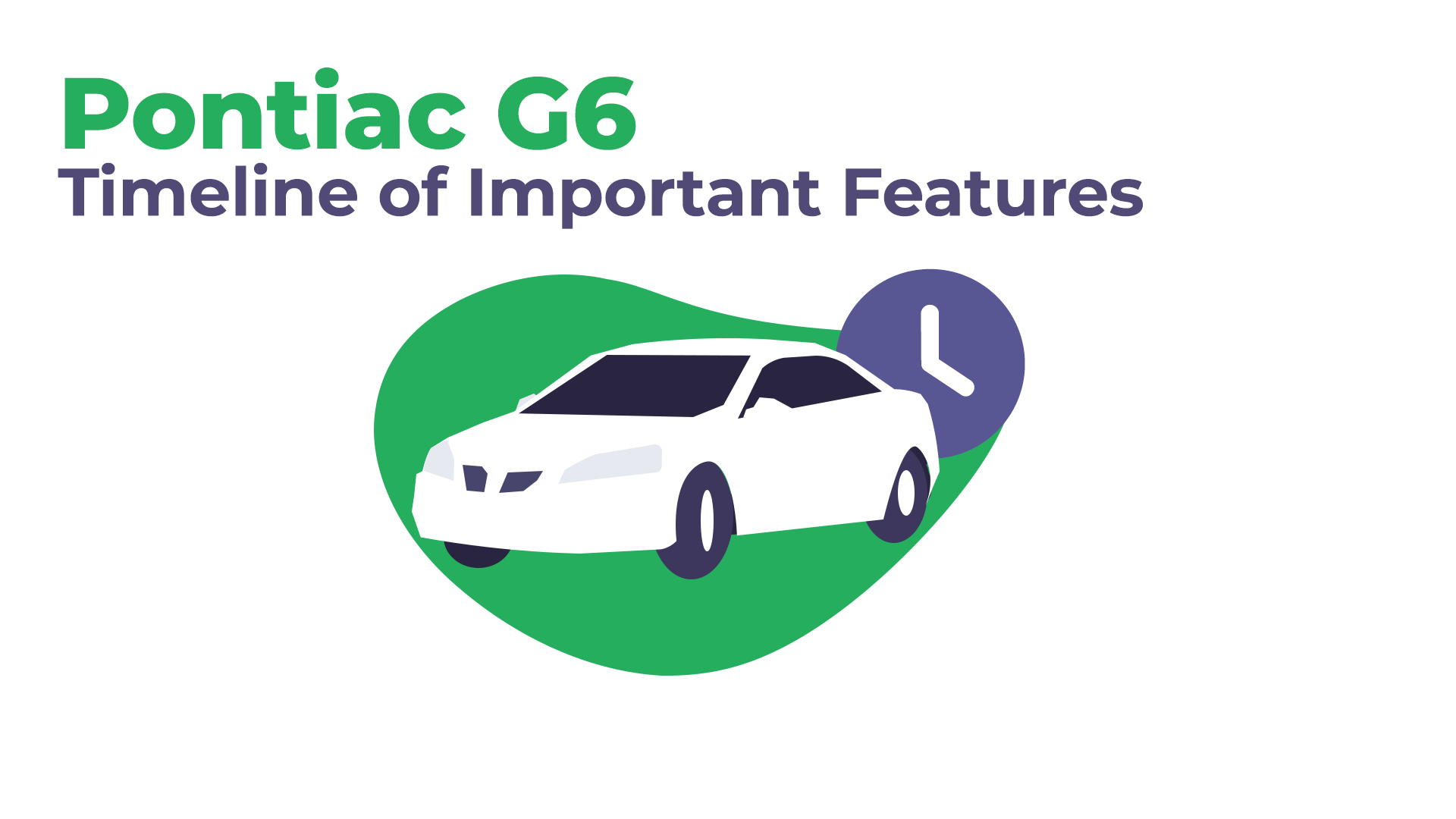 pontiac g6-timeline of important features