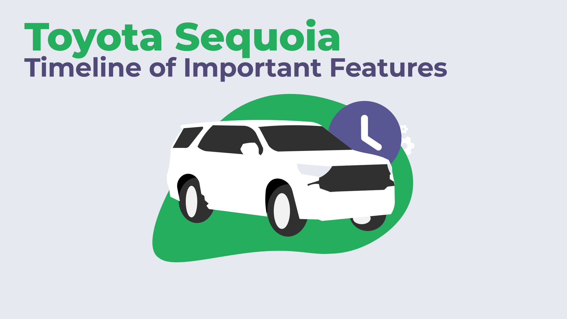 Toyota Sequoia's Important features timeline