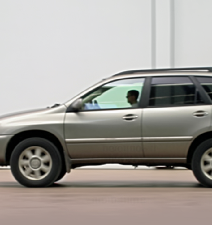2002 Lexus RX 300 parked against a building