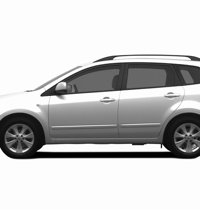 2009 Kia Rondo against a white background