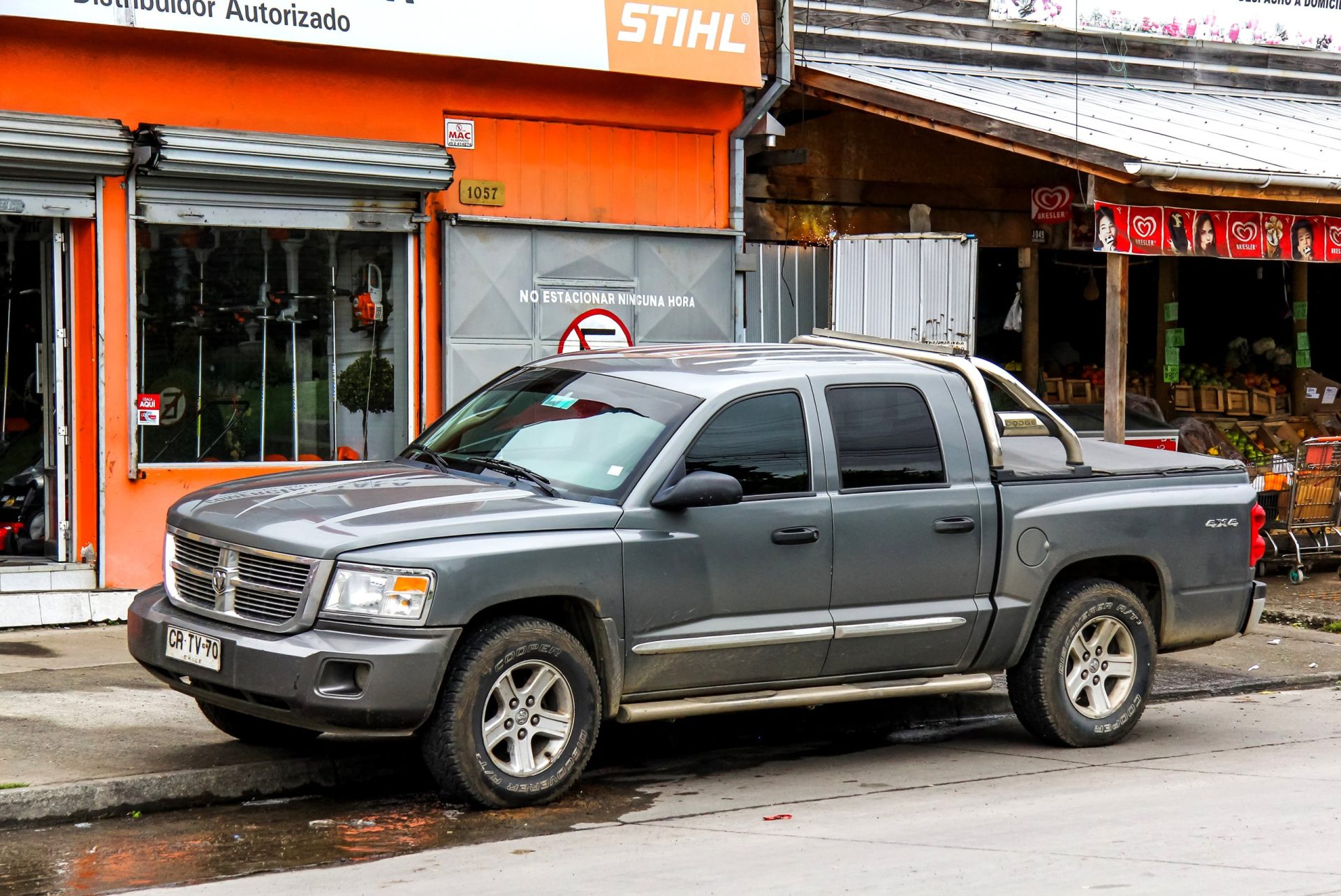 2010 Dodge Dakota parked beside a city street