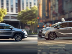 Honda Pilot vs Honda Odyssey side by side
