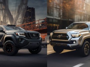 Nissan Frontier Vs Toyota Tacoma side-by-side