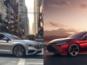 Volkswagen Jetta vs Toyota Camry side by side facing each other