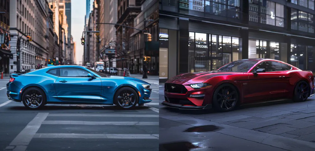 Chevrolet Camaro Vs Ford Mustang Featured Image Side by Side